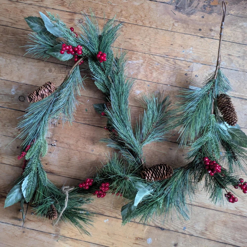 Pine and Berry Holiday Garland 6 Ft Joann Fabrics Brand